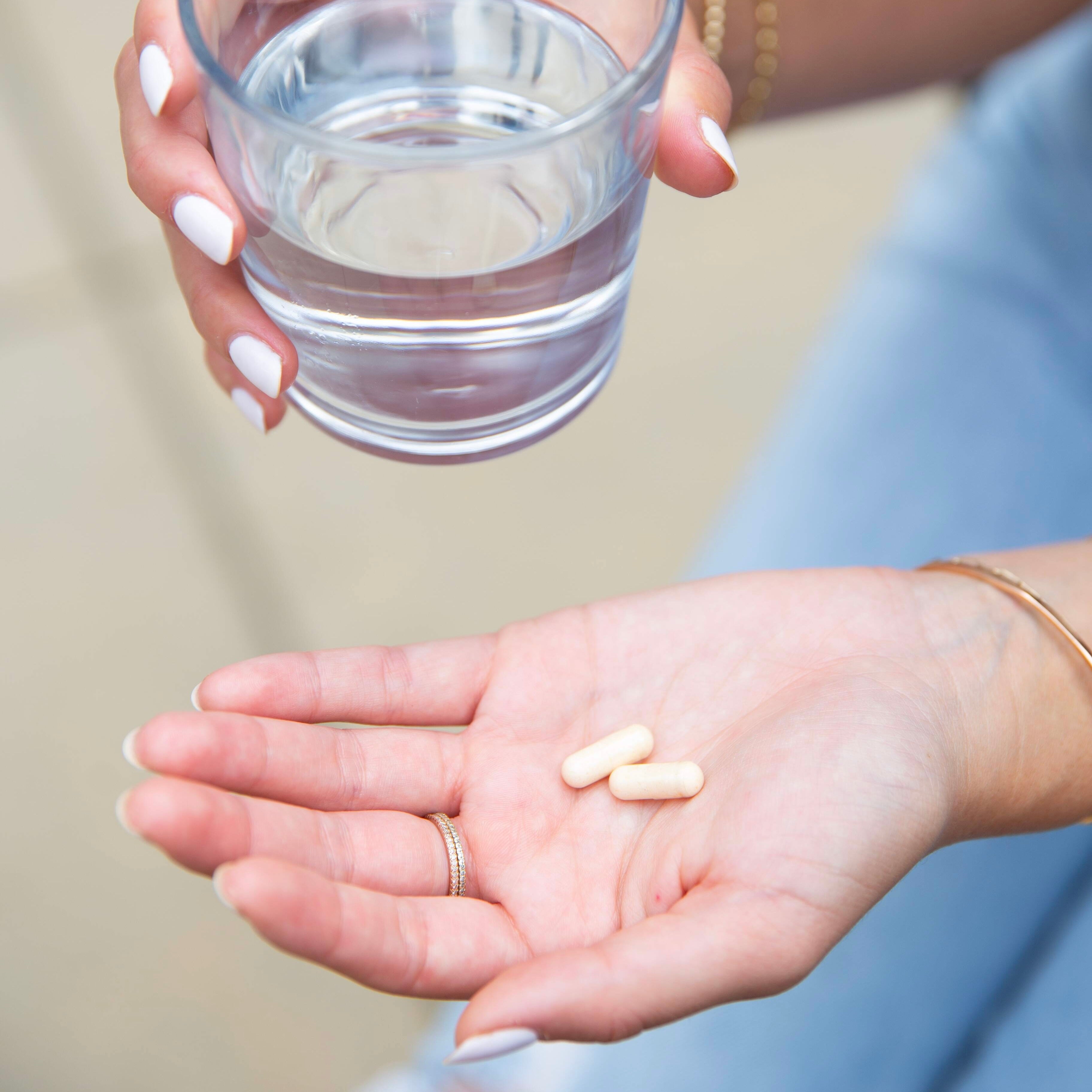 Supplements with water