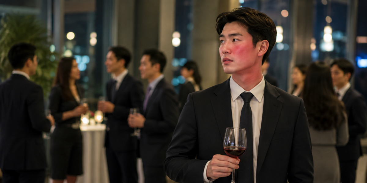 Red Cheeks After One Drink at Work Parties? Try Joyn Alcohol Flush